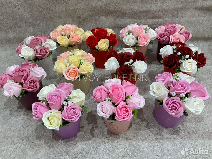 Букет цветов из мыла
