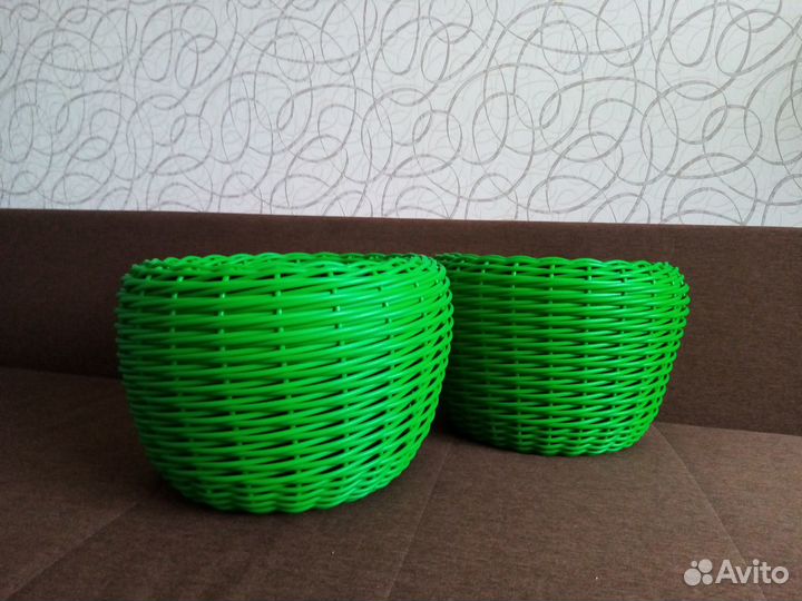 Кашпо из ротанга