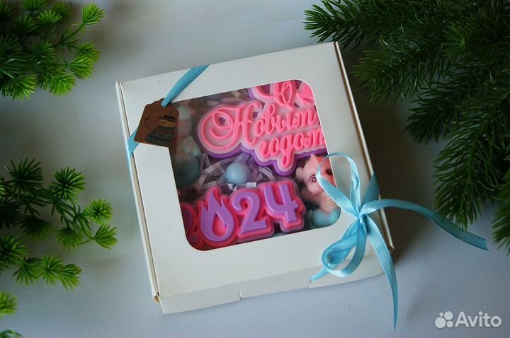 Новогодний подарок набор сувенирного мыла