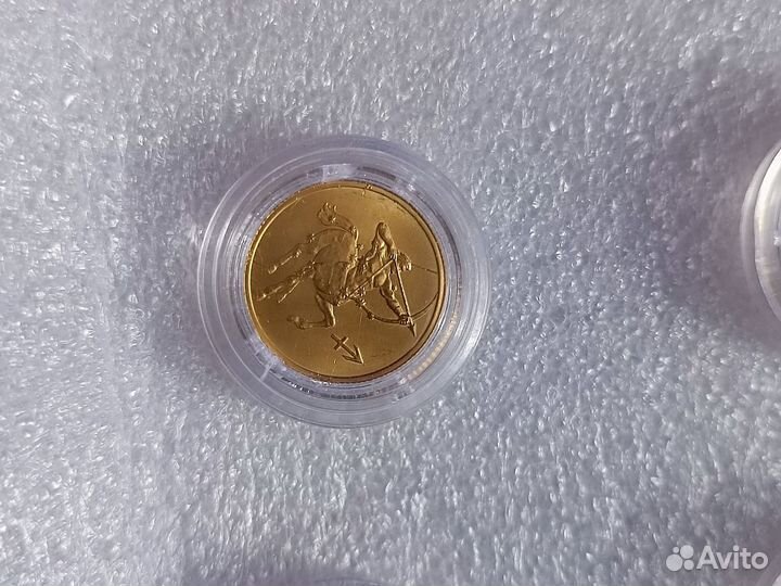 Золотая инвестиционная монета 3.11 гр 999 Зодиак