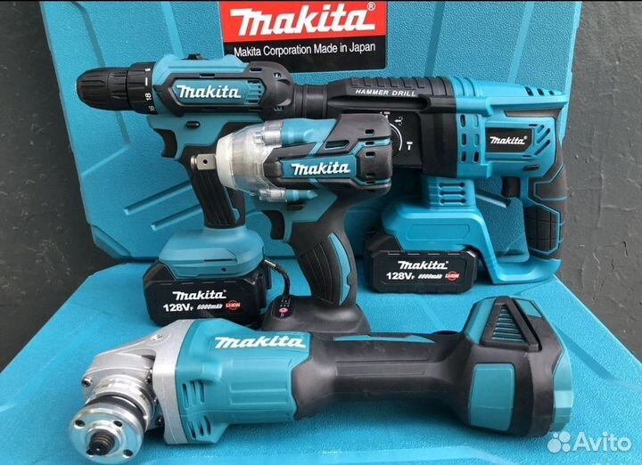 Набор Makita Перфоратор ушм гайковерт шуруповёрт