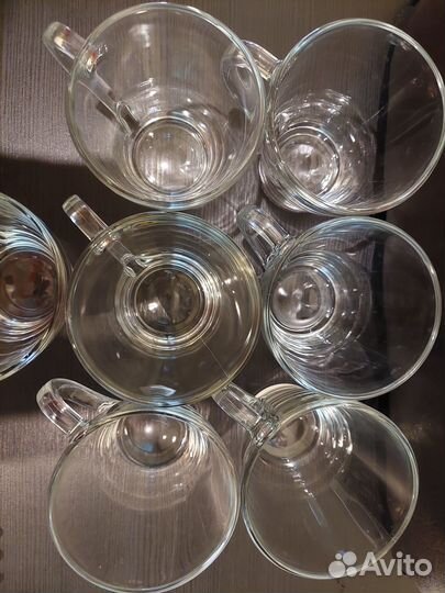 Кружки прозрачные грация 7 шт