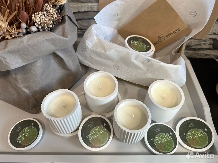 Подарочный набор натуральных свечей