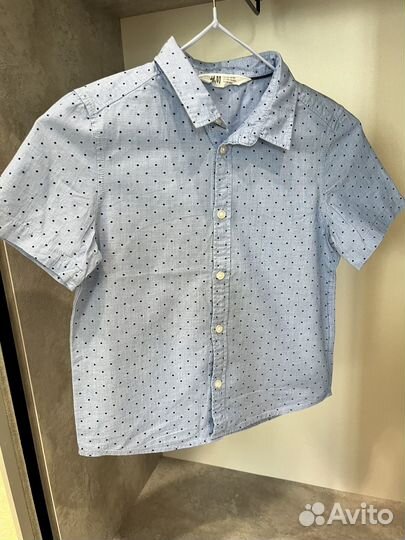 Рубашка с коротким рукавом р.128