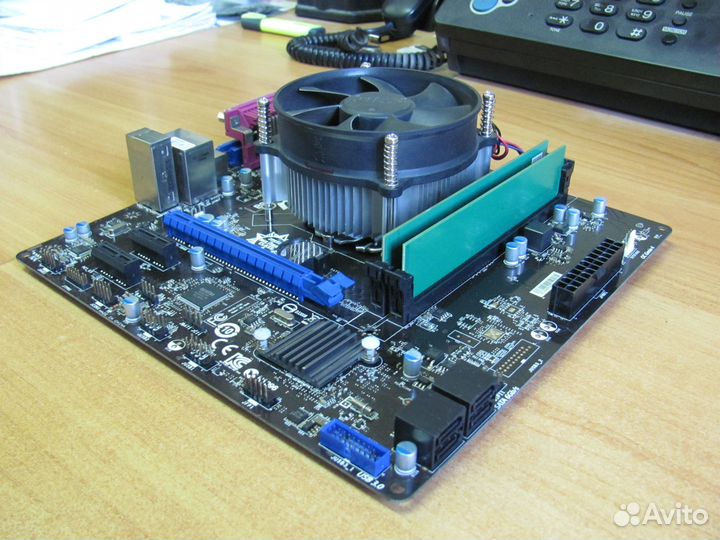 MSI B85M-P33 V2 + CPU G3460 + память 4Gb