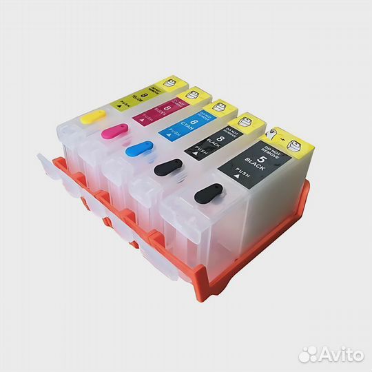 Перезаправляемые картриджи Canon PGI-5Bk, CLI-8BK