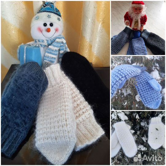 Варежки ручной работы