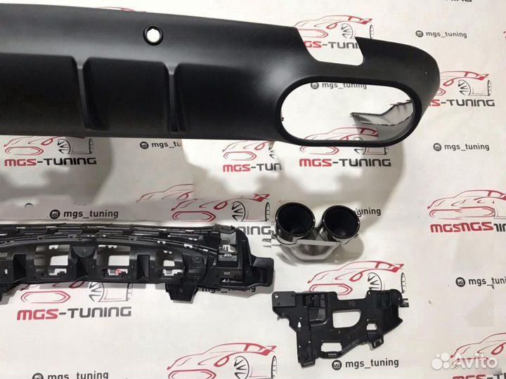 Диффузор + Black насадки CLS 53AMG C257