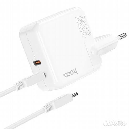 Быстрая зарядка 35 Ватт Hoco C110A +кабель Type-C