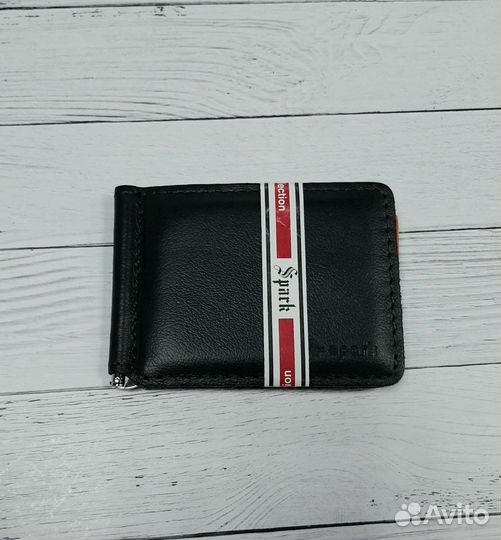 Зажим мужской, натуральная кожа