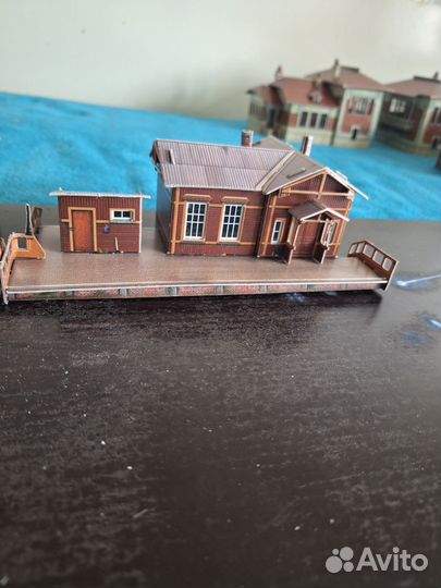 Модель железной дороги полустанок 1/87