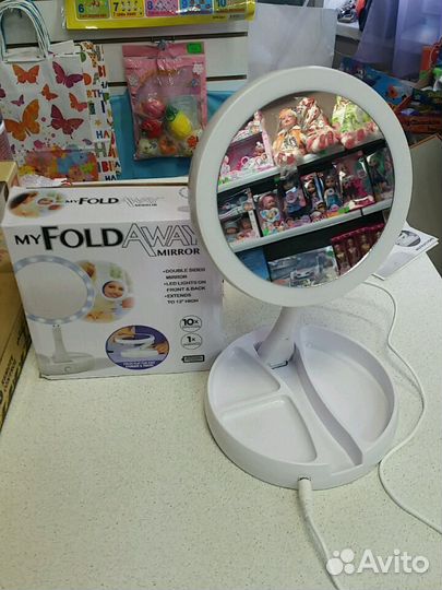 Зеркало LED с подсветкой с увеличением