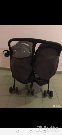 Прогулочная коляска для двойни бу