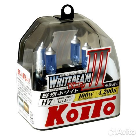 Лампа ближний/ дальний h7 4200k Koito/Които Япония