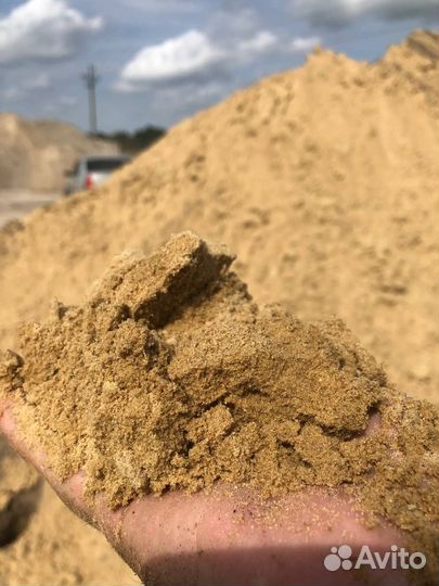 Природный песок на подсыпку 30 тонн