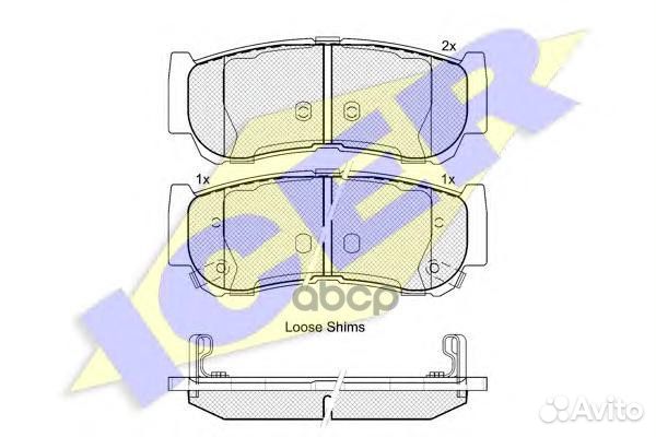 Колодки торм. диск. задн. Santa Fe 2.2 CRDi 2