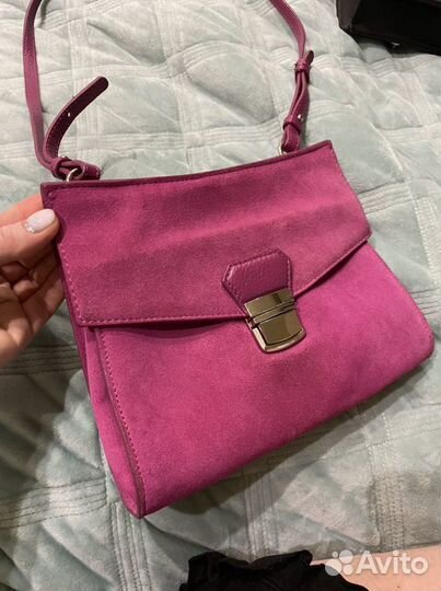 Сумка натуральная кожа и замша