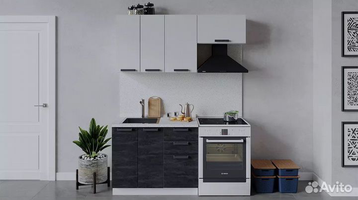 Кухонный гарнитур «Детройт» длиной 160 см