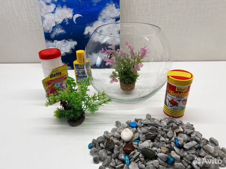 Аквариум круглый 7 литров