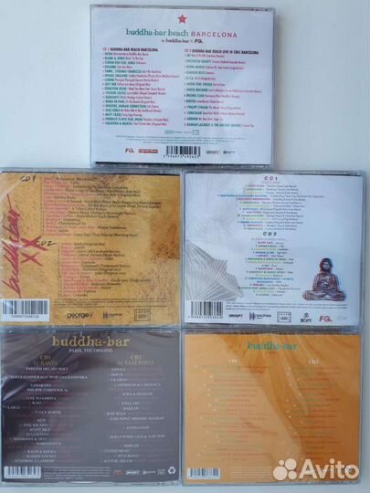 CD диски сборники Cafe del Mar, Buddha Bar