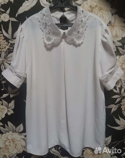 Блузка для девочки школьная