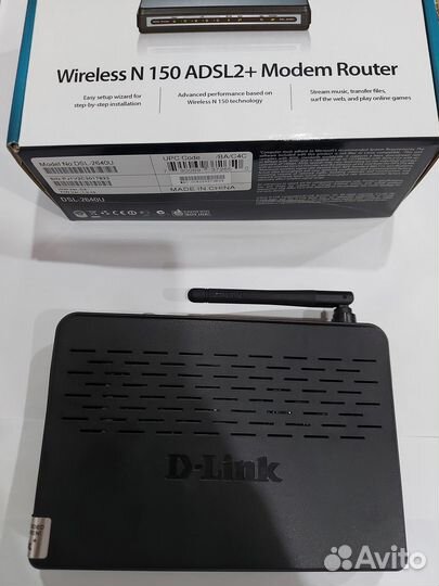 Wi-Fi роутер D-link DSL-2640U