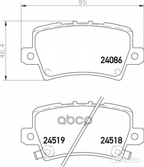 Колодки тормозные дисковые зад NP8039 nissh