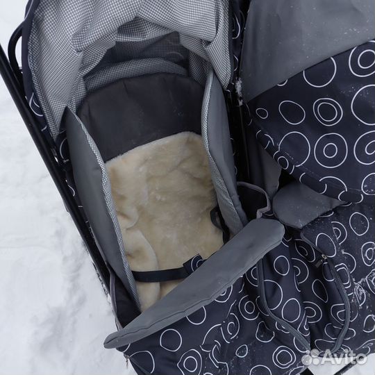 Санки-коляска для двойни(погодок) полный комплект