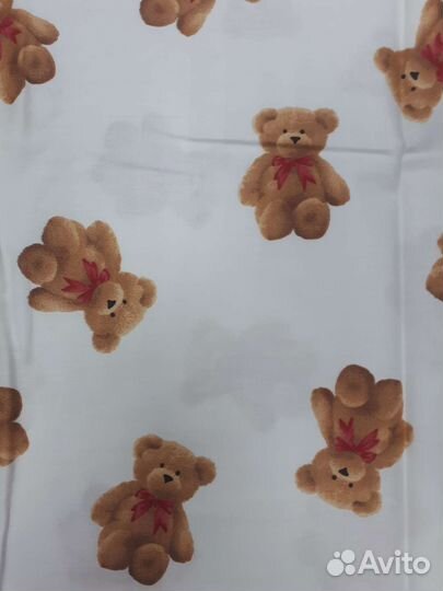 Простынь на резинке на кроватку 120*60*10