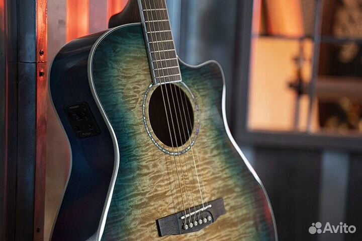 Электроакустическая гитара Cort GA-QF-CBB