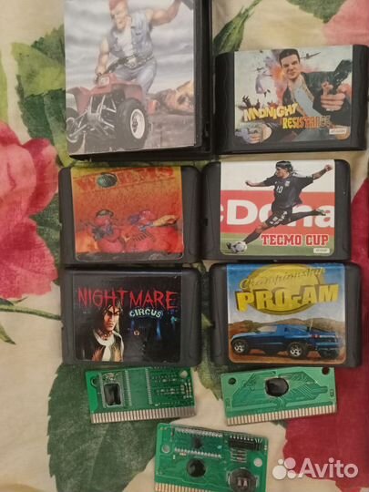 Картриджи и приставки sega