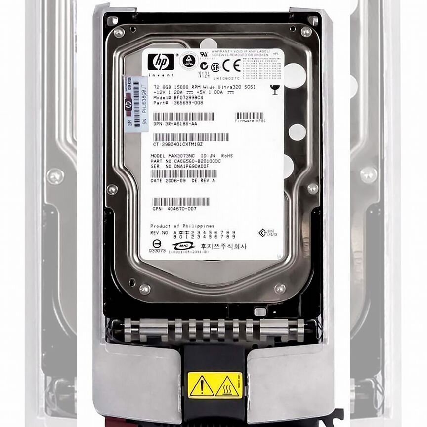 [365699-008] Жесткий Диск Hp Bf07289bc4 72,8gb U320scsi 3.5" 365699-008