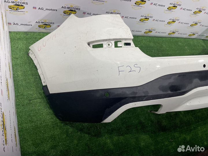 Бампер задний BMW X3 (F25) II рест (белый,красный)