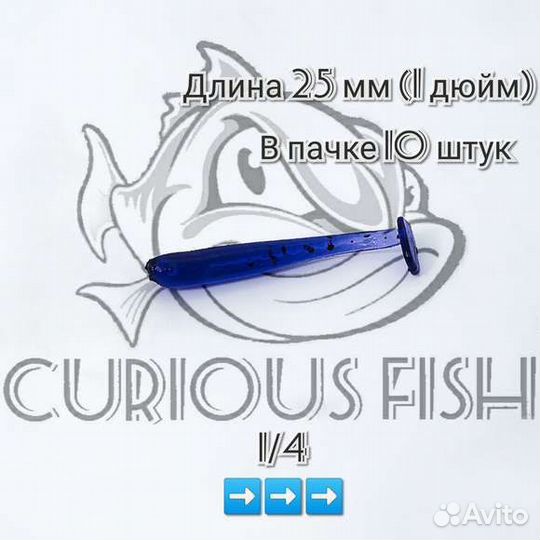 Curious Fish - Fish minnow 1 дюйм (25мм)