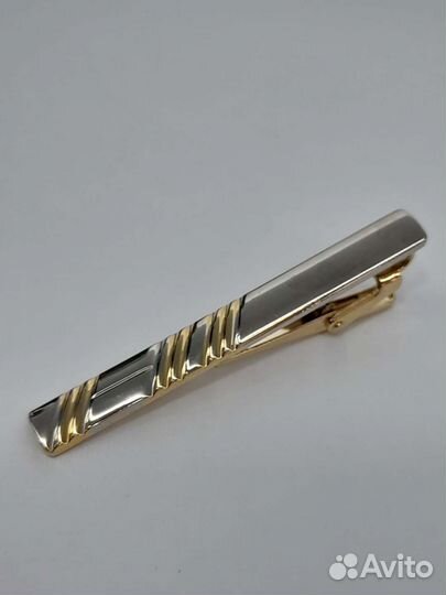 Запонки мужские и держатель для галстука