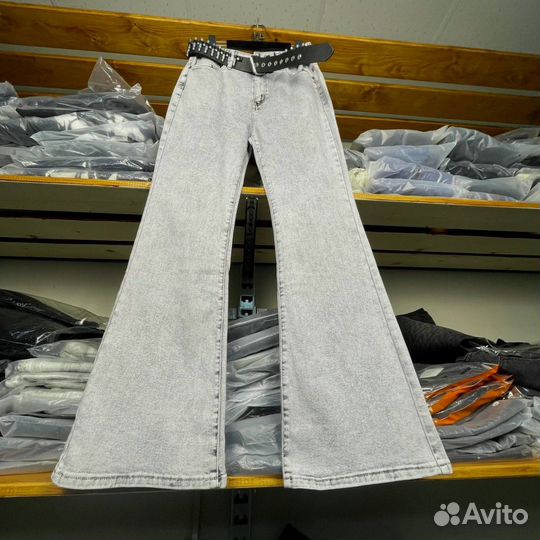 Джинсы клеш Rick Owens Shadow Cut Wideleg