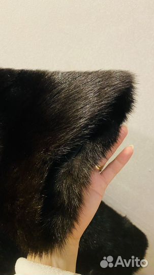 Шуба из хорька с капюшоном 48 50