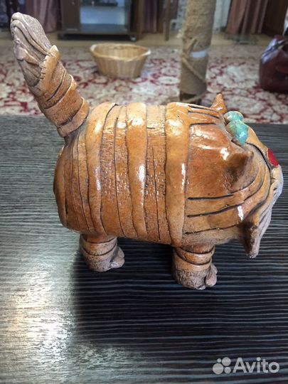 Кот керамический, авторская работа