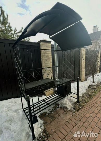 Мангал в стиле лофт