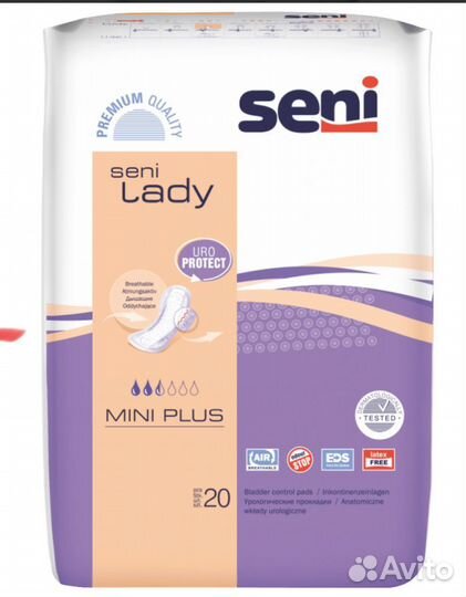 Урологические прокладки Seni Mini Plus