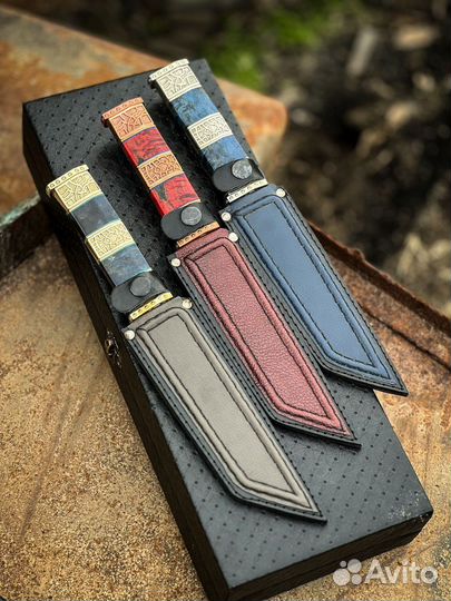 Нож танто сталь «дамаск»