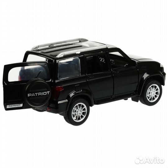 Модель УАЗ Патриот черный 18 см