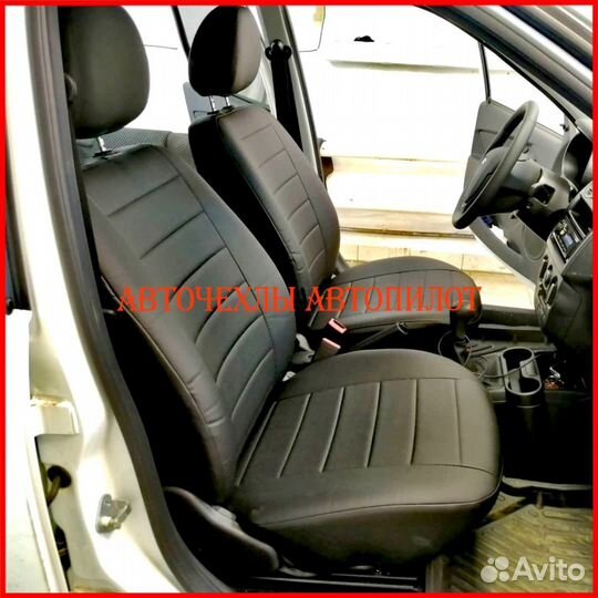 Чехлы Автопилот LADA Granta из экокожи чёрные