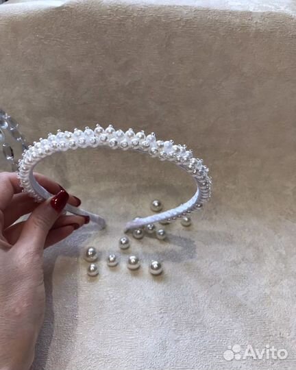 Ободок для волос ручной работы