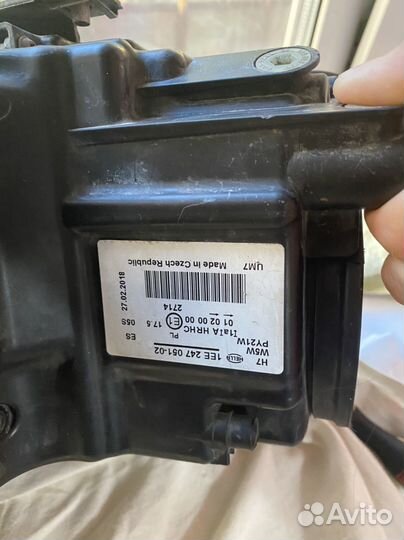 Фара volkswagen polo правая