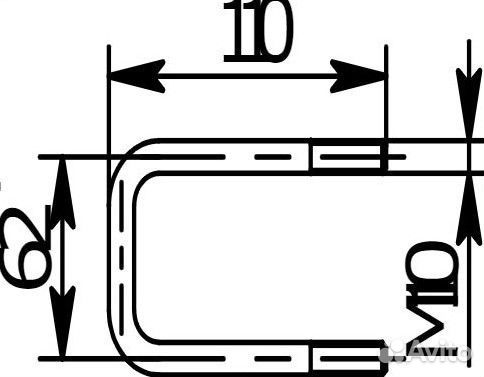 Стремянка крепления оси 750 кг и рессоры прицепа