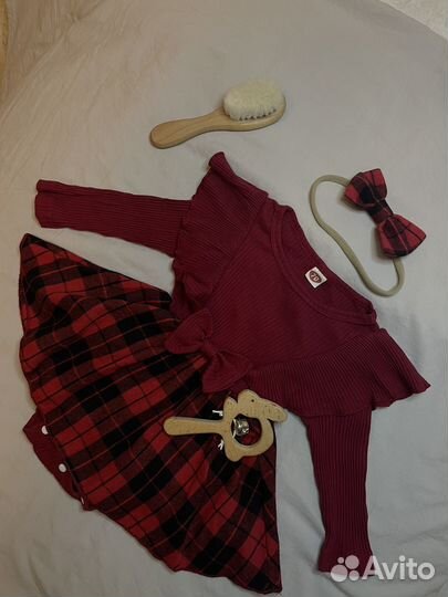 Платье боди для девочки 74