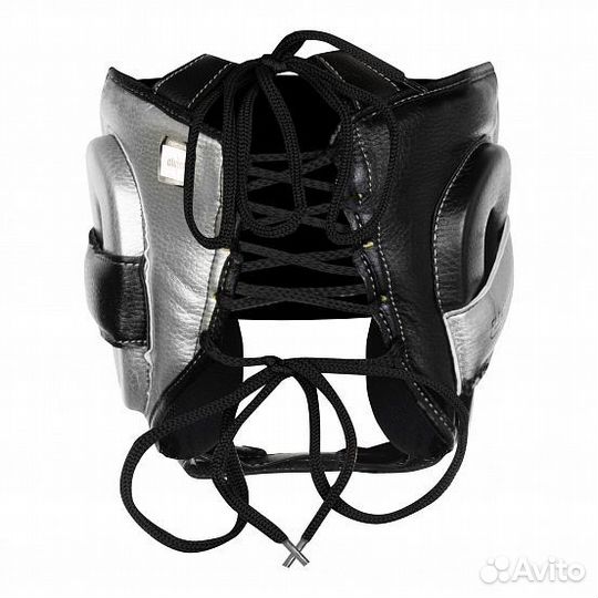 Шлем боксерский clinch punch 2.0 черно-серебристый