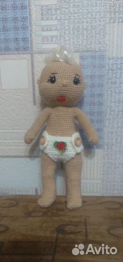 Вязаный пупс