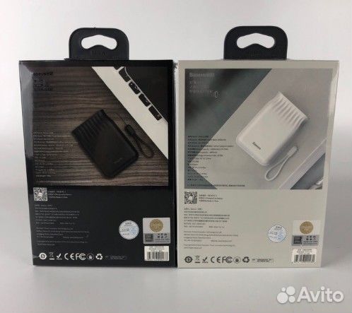 Внешний аккумулятор Baseus ppxB-02 10000mAh USB +